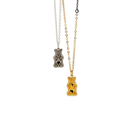 Golden and silver Gummy Bear Necklace