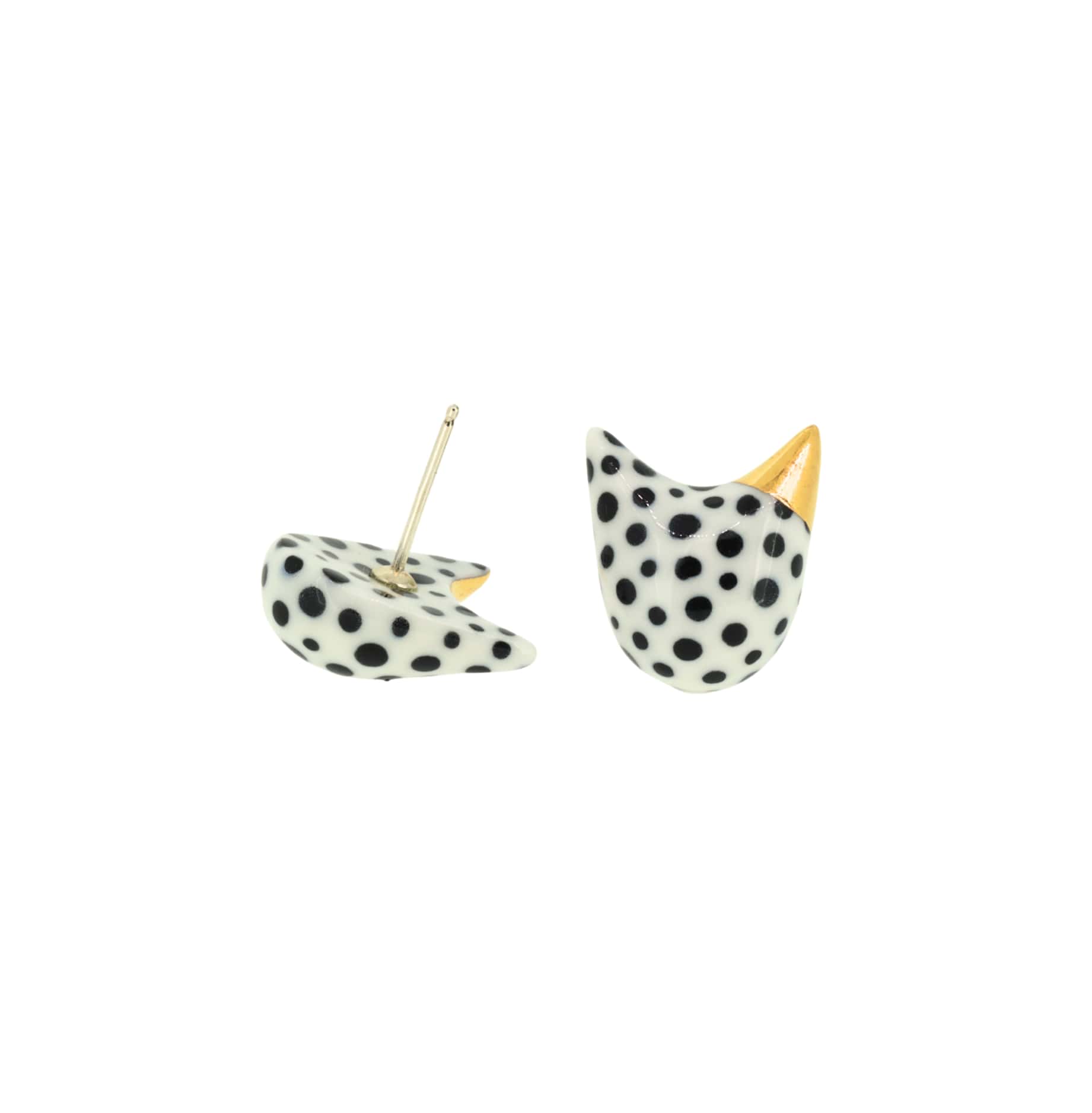 Big Polka Dot Cat Studs