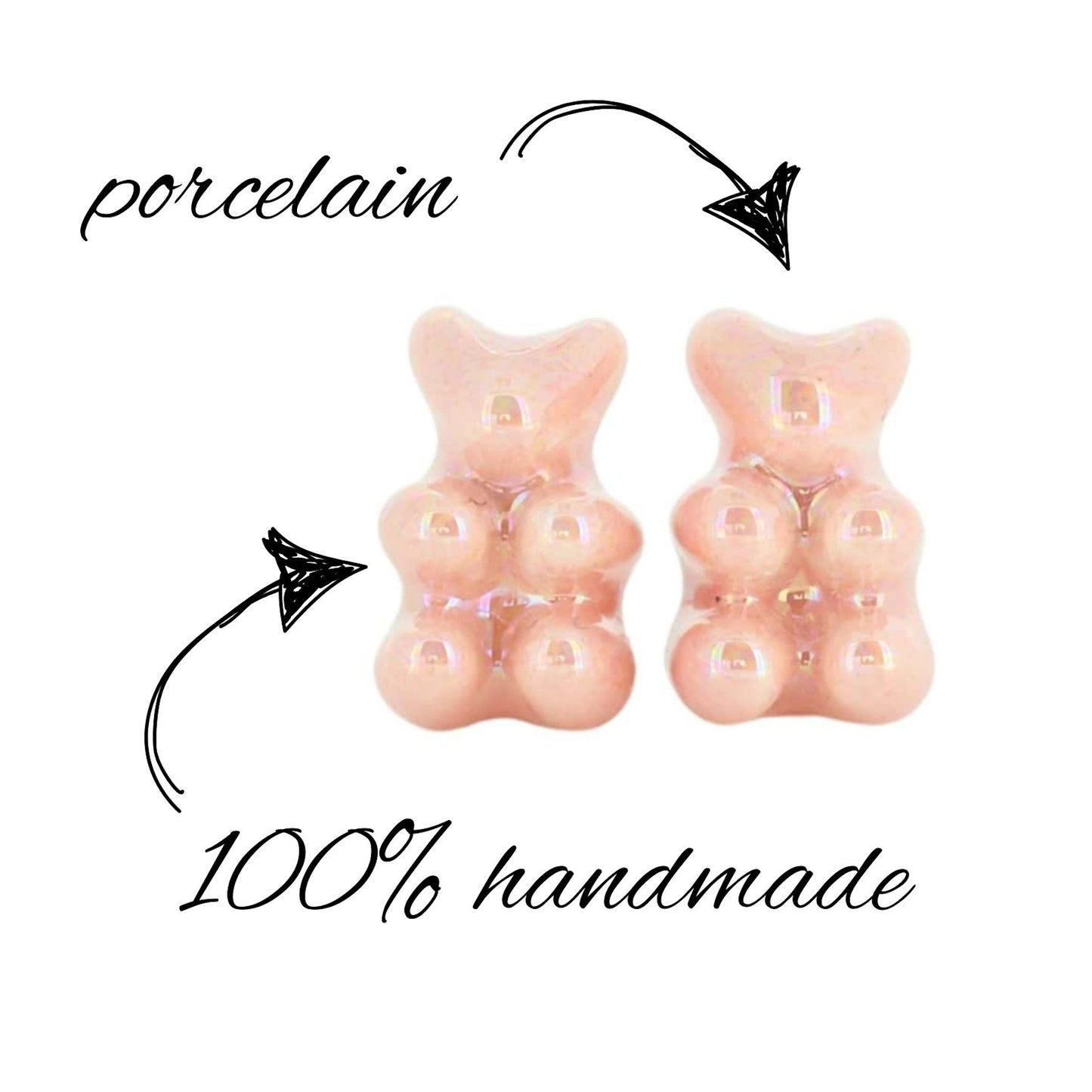 Handmade Gummy Bear Earrings