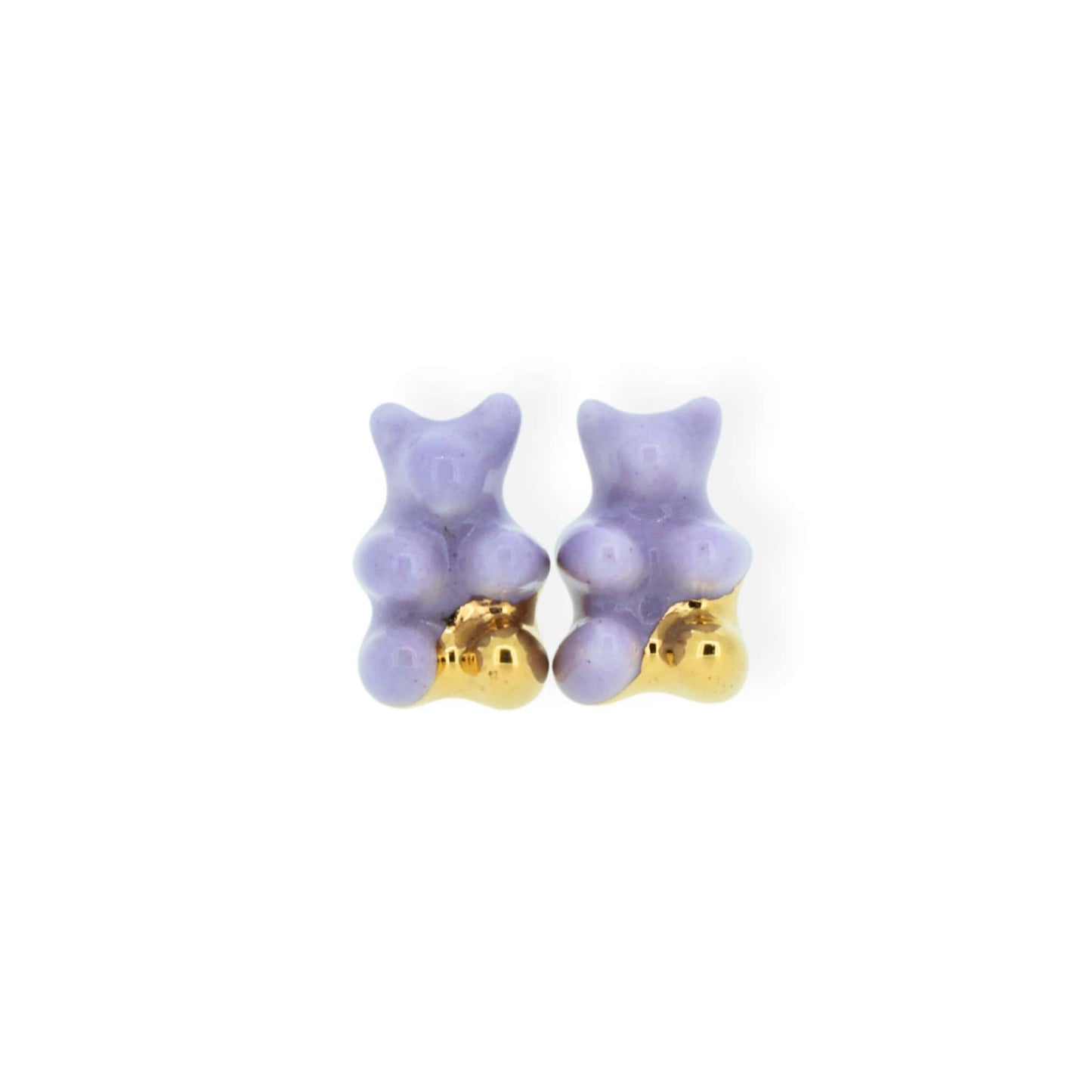 Pastel Purple Mini Gummy Bear Stud Earrings