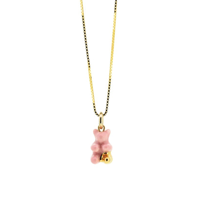 Mini Gummy Bear Pink And Gold