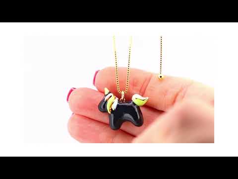 Video of Black Unicorn Necklace