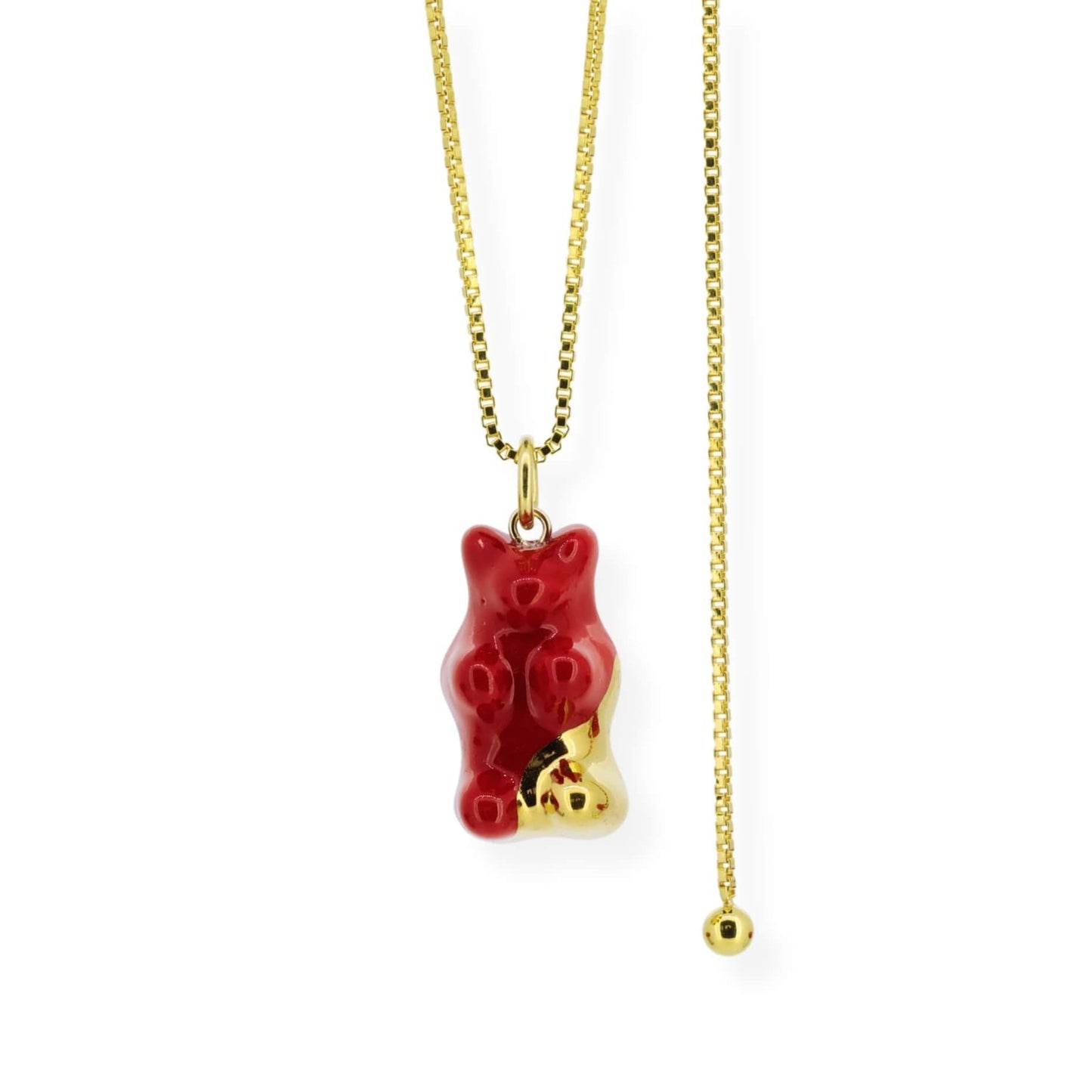 Red Gummy Bear Chain Necklace