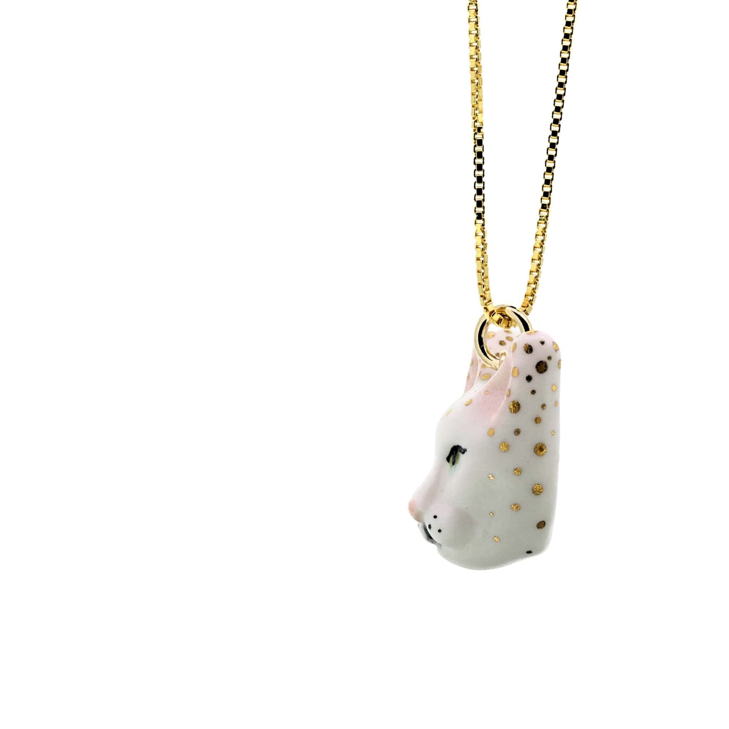 White Cat Pendant Necklace No.1