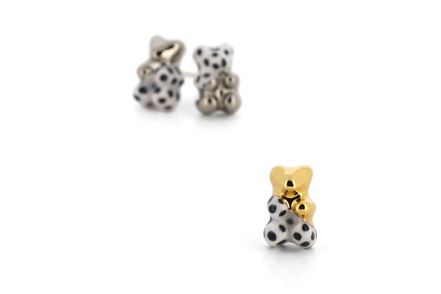 Polka Dot Gummy Bear Earrings